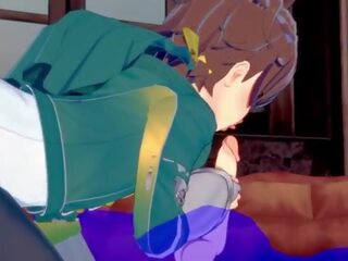 Konosuba yaoi - kazuma menghisap zakar dengan air mani dalam beliau mulut - warga jepun warga asia manga anime permainan kotor filem gay