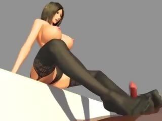 3d woman with big susu gives foot rub and fucks: xxx movie af