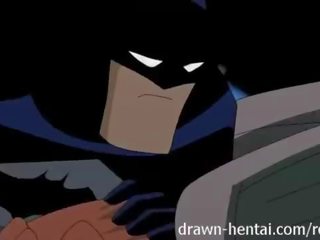 Justice league हेंटाई - दो लड़कियों के लिए batman