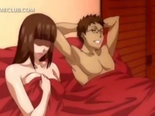 3d animen ung lassie blir fittor körd utomhus nudism i säng