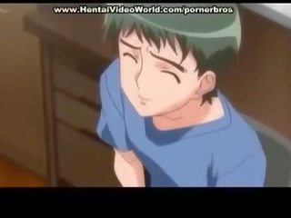 Anime nastolatka nastolatek launches zabawa pieprzyć w łóżko