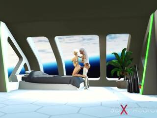 3D Sci-fi Android Dickgirl Fucks beguiling teenager in Space. | xHamster
