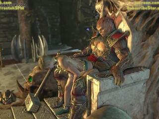 Shao Kahn and His Concubine slattern Cassie Cage: Free sex video cb