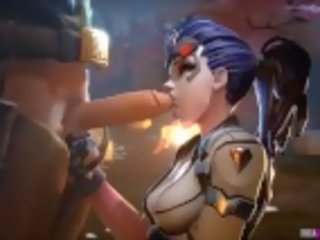 Overwatch heroes X rated movie time with big cocks