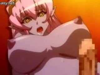 Busty Anime slut Gets Tits Fucked