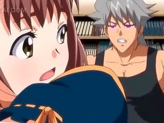 Anime femme fatale cunt banged hard by giant adolescent