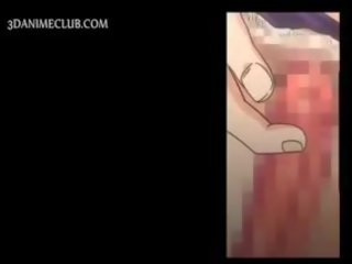 Anime sportowy dziewczyny mający hardcore brudne klips pokaz w the locker pokój