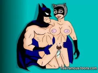 Batman su catwoman ir batgirl orgijos