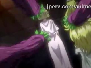 Εκλεκτοί ξωτικό πριγκίπισσα βιδωθεί με δέσμη του πλοκάμια σε hentai βίντεο