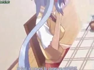 Anime schoolgirl gets her asshole rammed