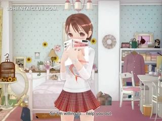 Nevinný anime miláčik predstavenie spodná bielizeň vyhrnutá sukňa