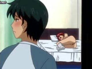 Si rambut merah anime perempuan freting manhood