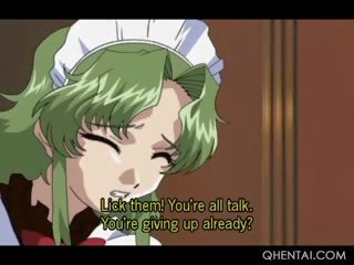 Hentai spent fellow seksuelt abusing hans søt maids