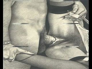 Klassika seksual bondage artwork