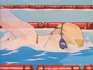 3d Anime enchantress films Her superb Body In Swim Suit