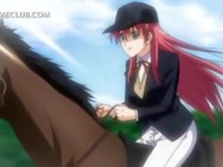 Hubad captivating anime redhead sa masidhi anime eksena