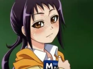 Anime skole hottie kuse teased med en slikk opp skjørtet