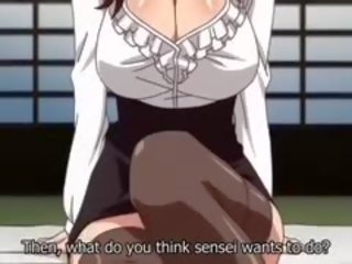 Heet naar trot romantiek anime vid met ongecensureerde groot tieten, creampie