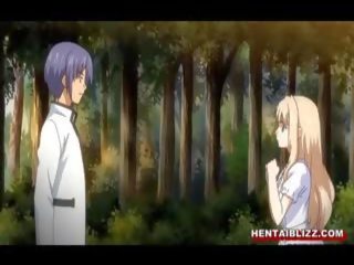 Busty Hentai Brutally Gangbanged By Bandits In The Forest