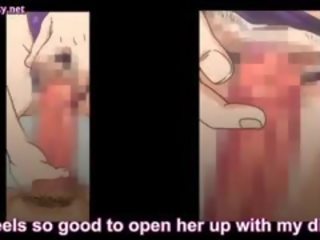 Bruneta anime vyjížďky kohout v locker