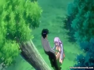One Eyed Hentai mademoiselle On dick And Dildo In The Park