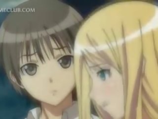 Blonde Hentai young adolescent Rubbing Her Pussy Gets Fucked Hard