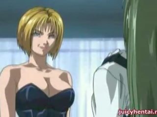 Horny blonde anime shemale having sex movie